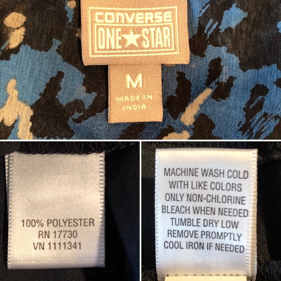 Converse One Star Blue Leopard Ruffle Dress - Picture 6 of 6